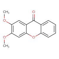 Chemical structure of 2,3-dimethoxy-9H-xanthen-9-one - CSSB00102586317
