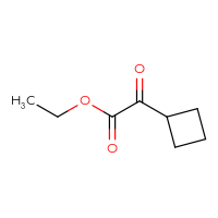 Chemical structure of ethyl 2-cyclobutyl-2-oxoacetate - CSSB00010657000