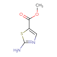 Chemical structure of methyl 2-amino-1,3-thiazole-5-carboxylate - CSSB00000231023
