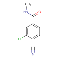 Chemical structure of 3-chloro-4-cyano-N-methylbenzamide - CSSB00015239757