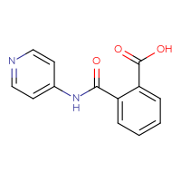 Chemical structure of 2-[(pyridin-4-yl)carbamoyl]benzoic acid - CSSB00020652299