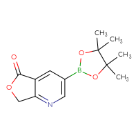 Chemical structure of 3-(4,4,5,5-tetramethyl-1,3,2-dioxaborolan-2-yl)-5H,7H-furo[3,4-b]pyridin-5-one - CSSB00010893911