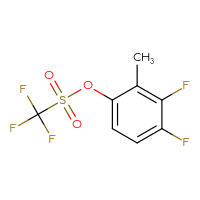 Chemical structure of 3,4-difluoro-2-methylphenyl trifluoromethanesulfonate - CSSB06258063154