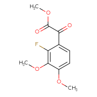 Chemical structure of methyl 2-(2-fluoro-3,4-dimethoxyphenyl)-2-oxoacetate - CSSB00133647196