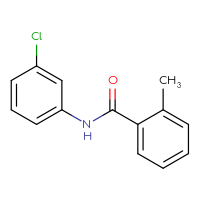 Chemical structure of N-(3-chlorophenyl)-2-methylbenzamide - CSSB00027989256