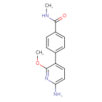 Chemical structure of 4-(6-amino-2-methoxypyridin-3-yl)-N-methylbenzamide - CSSB06583104615