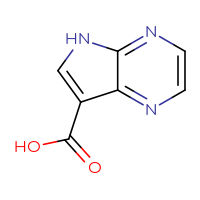 Chemical structure of 5H-pyrrolo[2,3-b]pyrazine-7-carboxylic acid - CSSB00009830103