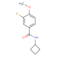 Chemical structure of N-cyclobutyl-3-fluoro-4-methoxybenzamide - CSSB00024396795