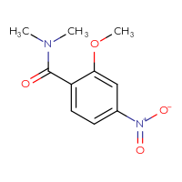 Chemical structure of 2-methoxy-N,N-dimethyl-4-nitrobenzamide - CSSB00006665843