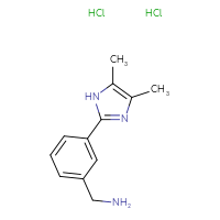 Chemical structure of 1-[3-(4,5-dimethyl-1H-imidazol-2-yl)phenyl]methanamine dihydrochloride - CSSB21474899789