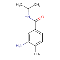 Chemical structure of 3-amino-4-methyl-N-(propan-2-yl)benzamide - CSSB00011193736