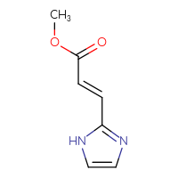 Chemical structure of methyl (2E)-3-(1H-imidazol-2-yl)prop-2-enoate - CSSB00016267693