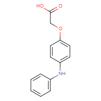 Chemical structure of 2-[4-(phenylamino)phenoxy]acetic acid - CSSB00000389467