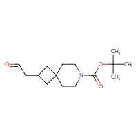 Chemical structure of tert-butyl 2-(2-oxoethyl)-7-azaspiro[3.5]nonane-7-carboxylate - CSSB00160487005