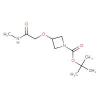 Chemical structure of tert-butyl 3-[(methylcarbamoyl)methoxy]azetidine-1-carboxylate - CSSB00103396667