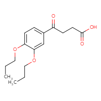 Chemical structure of 4-(3,4-dipropoxyphenyl)-4-oxobutanoic acid - CSSB00000682311