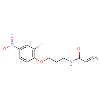 Chemical structure of N-[3-(2-fluoro-4-nitrophenoxy)propyl]prop-2-enamide - CSSB21332077644