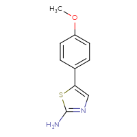 Chemical structure of 5-(4-methoxyphenyl)-1,3-thiazol-2-amine - CSSB00011234218