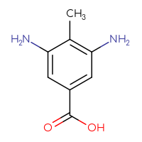 Chemical structure of 3,5-diamino-4-methylbenzoic acid - CSSB00000026069