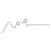 Chemical structure of 4-(hexadecanoyloxy)phenyl 5-chloro-2-(hexadecanoyloxy)benzoate - CSSB02267480912