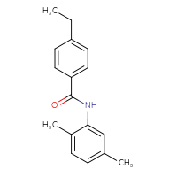 Chemical structure of N-(2,5-dimethylphenyl)-4-ethylbenzamide - CSSB00027983471