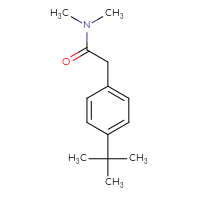 Chemical structure of 2-(4-tert-butylphenyl)-N,N-dimethylacetamide - CSSB00103341547