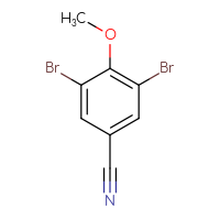 Chemical structure of 3,5-dibromo-4-methoxybenzonitrile - CSSB00009812461