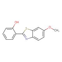 Chemical structure of 2-(6-methoxy-1,3-benzothiazol-2-yl)phenol - CSSB00008406684