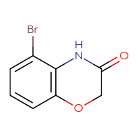 Chemical structure of 5-bromo-3,4-dihydro-2H-1,4-benzoxazin-3-one - CSSB00012348569