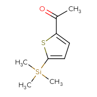 Chemical structure of 1-[5-(trimethylsilyl)thiophen-2-yl]ethan-1-one - CSSB06259047010
