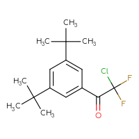 Chemical structure of 2-chloro-1-(3,5-di-tert-butylphenyl)-2,2-difluoroethan-1-one - CSSB06720983513