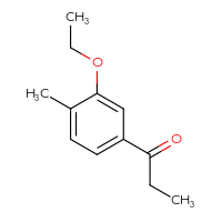 Chemical structure of 1-(3-ethoxy-4-methylphenyl)propan-1-one - CSSB00032296832