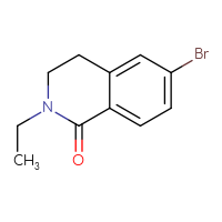 Chemical structure of 6-bromo-2-ethyl-1,2,3,4-tetrahydroisoquinolin-1-one - CSSB00010993326
