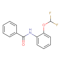 Chemical structure of N-[2-(difluoromethoxy)phenyl]benzamide - CSSB00026277651