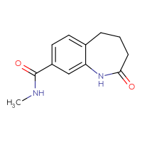 Chemical structure of N-methyl-2-oxo-2,3,4,5-tetrahydro-1H-1-benzazepine-8-carboxamide - CSSB02268889105