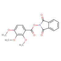 Chemical structure of 1,3-dioxo-2,3-dihydro-1H-isoindol-2-yl 2,3,4-trimethoxybenzoate - CSSB00133016507