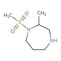Chemical structure of 1-methanesulfonyl-2-methyl-1,4-diazepane - CSSB00009834416