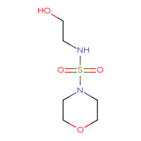 Chemical structure of 2-[(morpholine-4-sulfonyl)amino]ethan-1-ol - CSSB00000753681