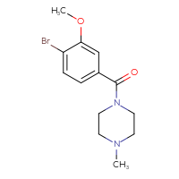 Chemical structure of 1-(4-bromo-3-methoxybenzoyl)-4-methylpiperazine - CSSB00104701088