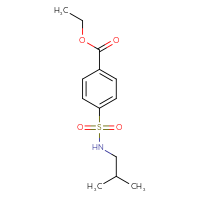 Chemical structure of ethyl 4-[(2-methylpropyl)sulfamoyl]benzoate - CSSB00020592649