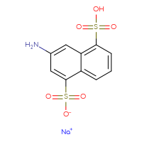 Chemical structure of sodium 3-amino-5-sulfonaphthalene-1-sulfonate - CSSB00016996946