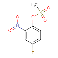 Chemical structure of 4-fluoro-2-nitrophenyl methanesulfonate - CSSB00033692048
