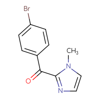 Chemical structure of 2-(4-bromobenzoyl)-1-methyl-1H-imidazole - CSSB00000197734