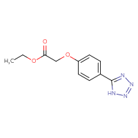 Chemical structure of ethyl 2-[4-(1H-1,2,3,4-tetrazol-5-yl)phenoxy]acetate - CSSB00132964922