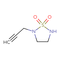 Chemical structure of 2-(prop-2-yn-1-yl)-1λ⁶,2,5-thiadiazolidine-1,1-dione - CSSB00011009692