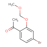 Chemical structure of 1-[4-bromo-2-(methoxymethoxy)phenyl]ethan-1-one - CSSB00012924812