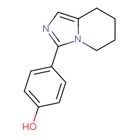 Chemical structure of 4-{5H,6H,7H,8H-imidazo[1,5-a]pyridin-3-yl}phenol - CSSB00011010602