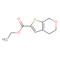 Chemical structure of ethyl 4H,5H,7H-thieno[2,3-c]pyran-2-carboxylate - CSSB00031384845