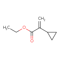 Chemical structure of ethyl 2-cyclopropylprop-2-enoate - CSSB00015364455