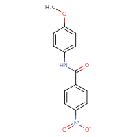 Chemical structure of N-(4-methoxyphenyl)-4-nitrobenzamide - CSSB00020653421